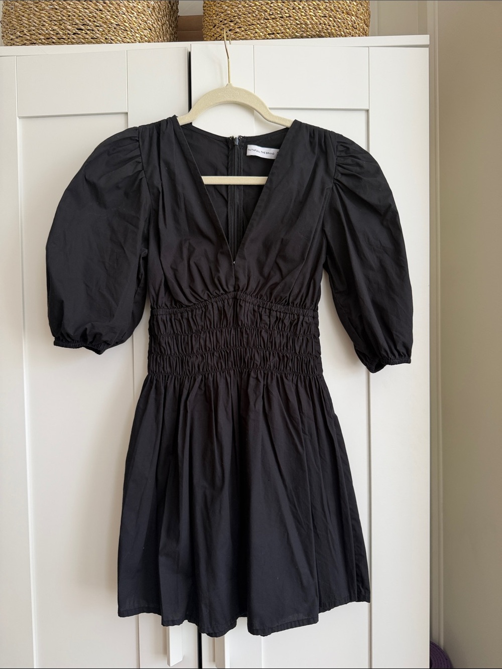 Faithfull the Brand Black Mini Dress